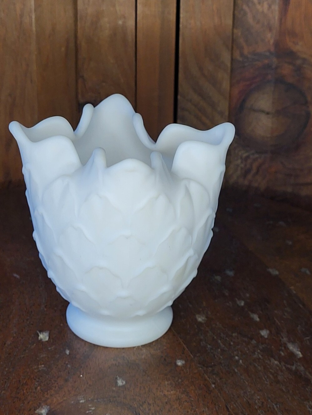 Milk Glass Vase - Picture 6 of 12